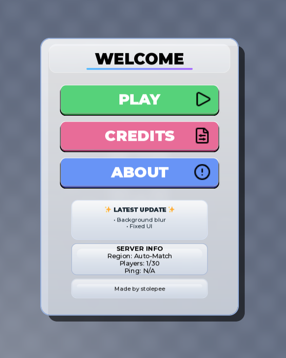 Interactive Welcome UI