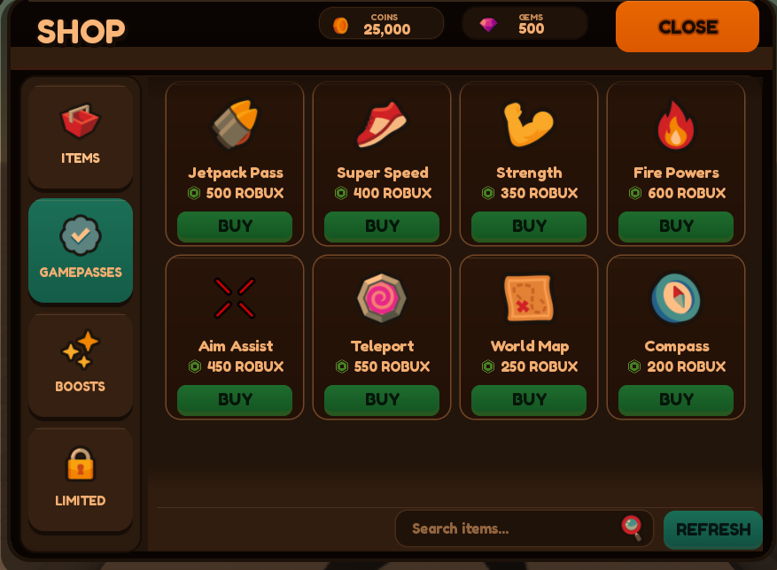 Shop UI